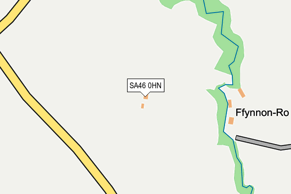 SA46 0HN map - OS OpenMap – Local (Ordnance Survey)
