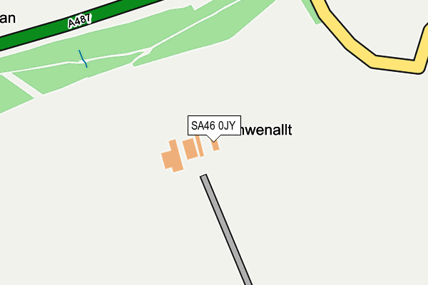 SA46 0JY map - OS OpenMap – Local (Ordnance Survey)