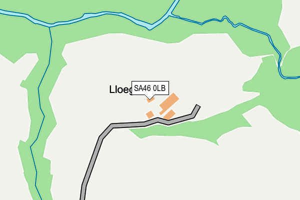 SA46 0LB map - OS OpenMap – Local (Ordnance Survey)