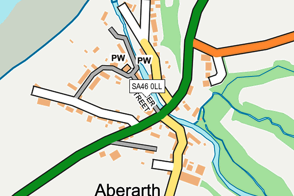 SA46 0LL map - OS OpenMap – Local (Ordnance Survey)