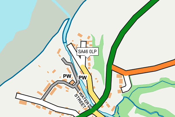 SA46 0LP map - OS OpenMap – Local (Ordnance Survey)