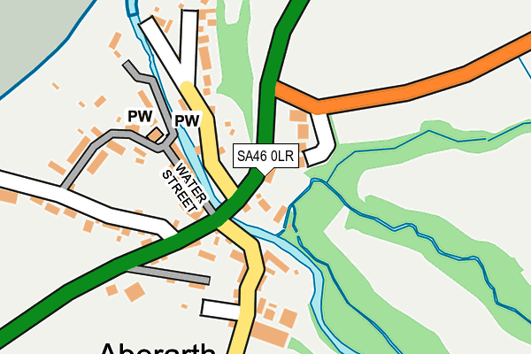 SA46 0LR map - OS OpenMap – Local (Ordnance Survey)