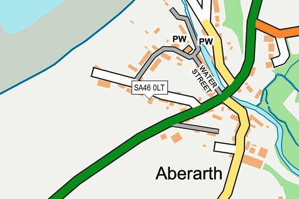 SA46 0LT map - OS OpenMap – Local (Ordnance Survey)