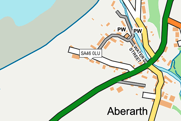 SA46 0LU map - OS OpenMap – Local (Ordnance Survey)