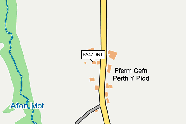 SA47 0NT map - OS OpenMap – Local (Ordnance Survey)
