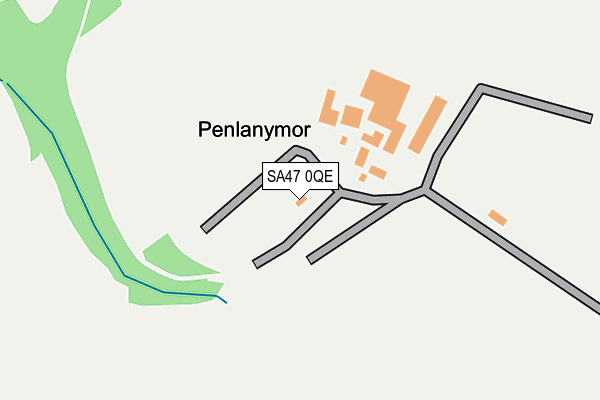 SA47 0QE map - OS OpenMap – Local (Ordnance Survey)