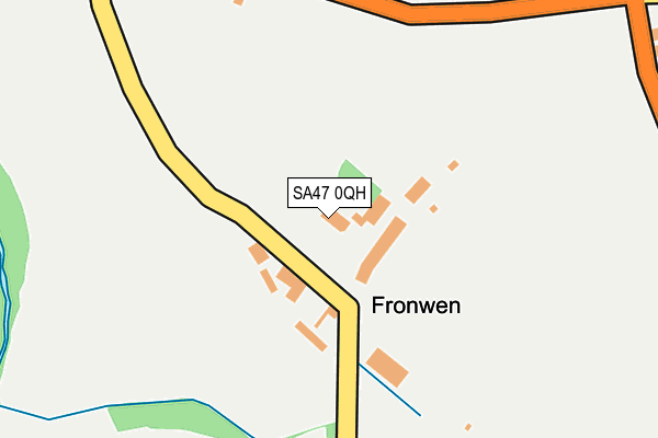SA47 0QH map - OS OpenMap – Local (Ordnance Survey)