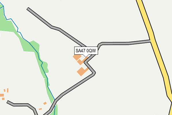 SA47 0QW map - OS OpenMap – Local (Ordnance Survey)