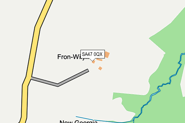 SA47 0QX map - OS OpenMap – Local (Ordnance Survey)