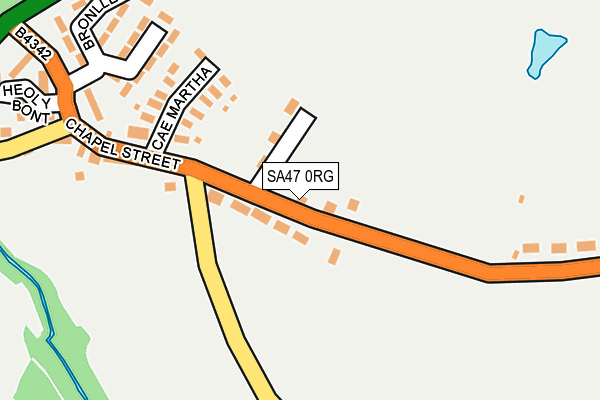 SA47 0RG map - OS OpenMap – Local (Ordnance Survey)