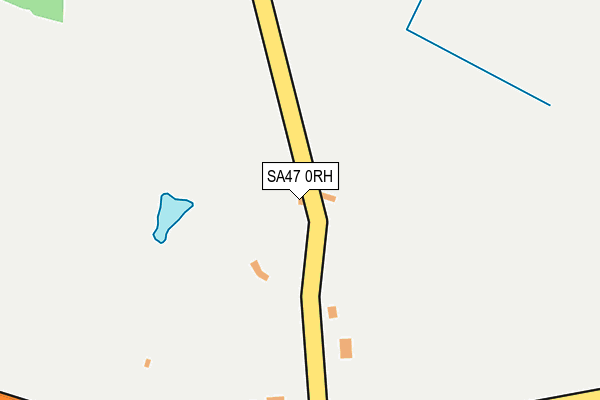 SA47 0RH map - OS OpenMap – Local (Ordnance Survey)