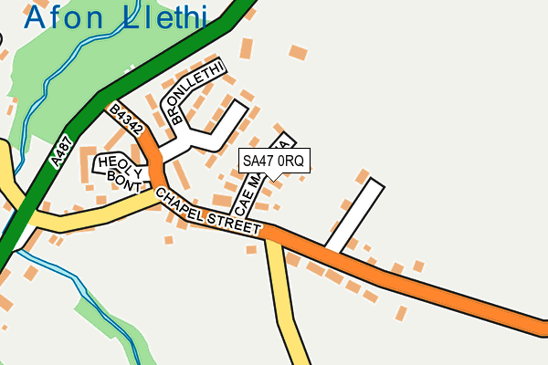 SA47 0RQ map - OS OpenMap – Local (Ordnance Survey)