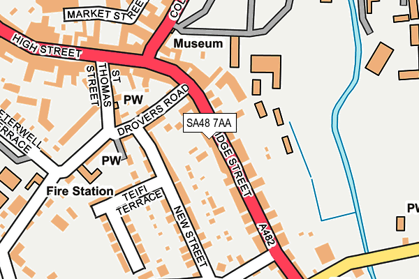 SA48 7AA map - OS OpenMap – Local (Ordnance Survey)