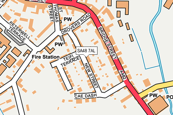 SA48 7AL map - OS OpenMap – Local (Ordnance Survey)