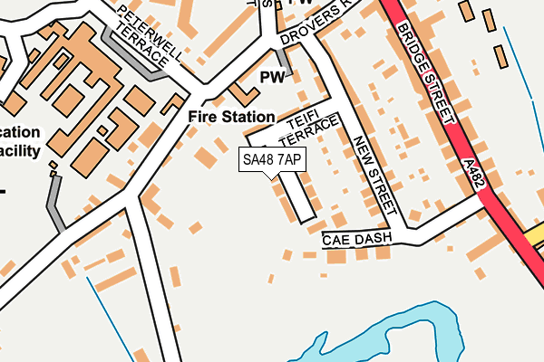 SA48 7AP map - OS OpenMap – Local (Ordnance Survey)