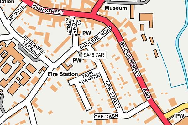 SA48 7AR map - OS OpenMap – Local (Ordnance Survey)