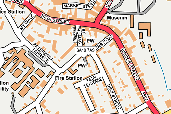 SA48 7AS map - OS OpenMap – Local (Ordnance Survey)