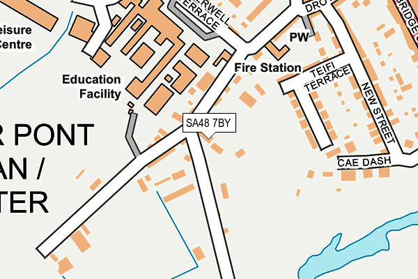 SA48 7BY map - OS OpenMap – Local (Ordnance Survey)