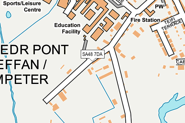 SA48 7DA map - OS OpenMap – Local (Ordnance Survey)