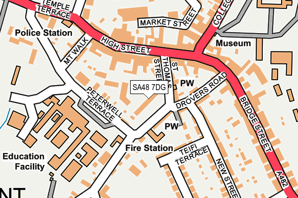 SA48 7DG map - OS OpenMap – Local (Ordnance Survey)