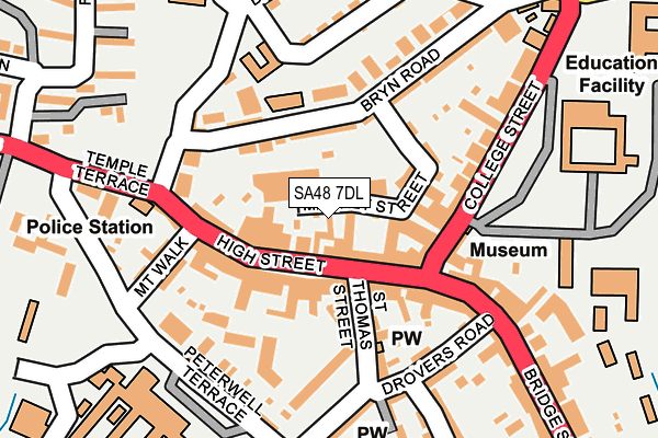 SA48 7DL map - OS OpenMap – Local (Ordnance Survey)
