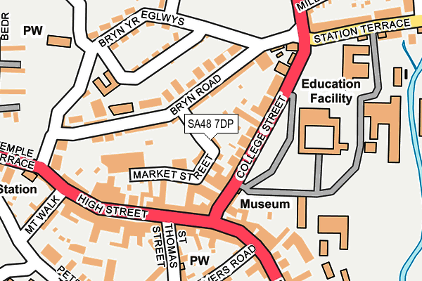 SA48 7DP map - OS OpenMap – Local (Ordnance Survey)