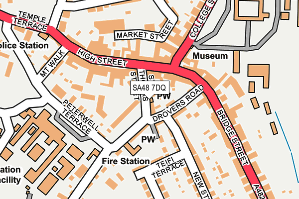 SA48 7DQ map - OS OpenMap – Local (Ordnance Survey)