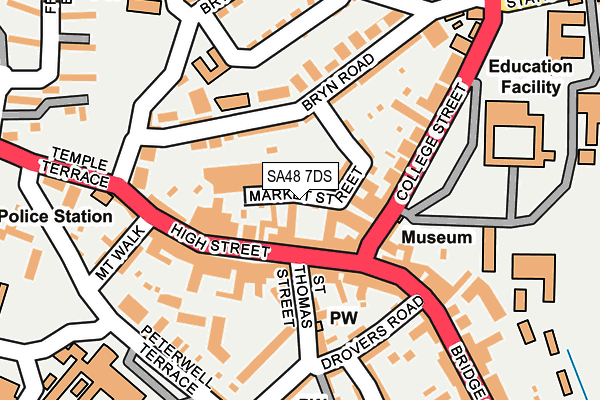 SA48 7DS map - OS OpenMap – Local (Ordnance Survey)