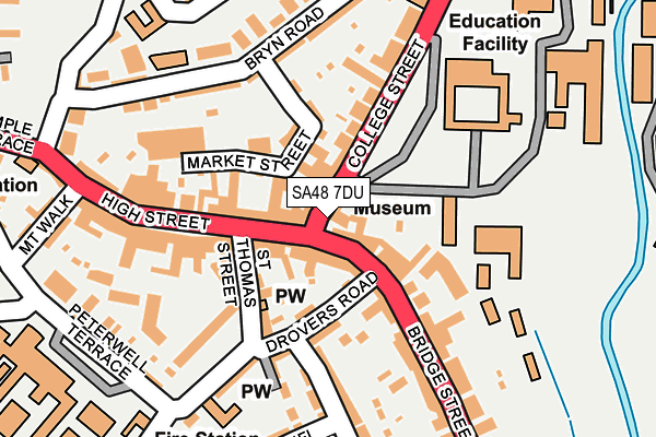 SA48 7DU map - OS OpenMap – Local (Ordnance Survey)