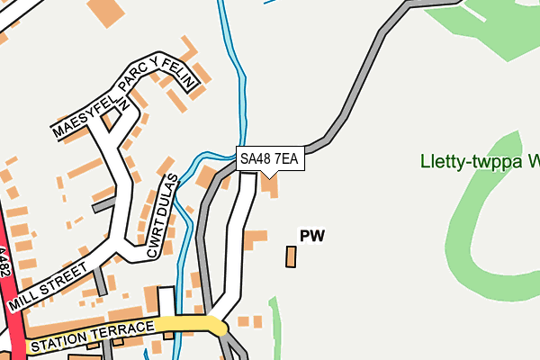 SA48 7EA map - OS OpenMap – Local (Ordnance Survey)