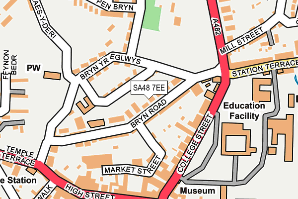 SA48 7EE map - OS OpenMap – Local (Ordnance Survey)