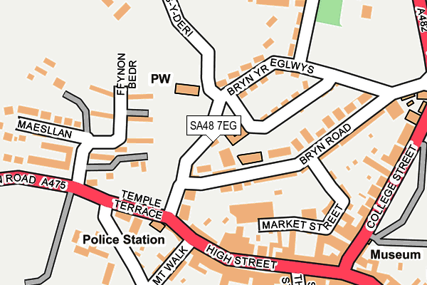 SA48 7EG map - OS OpenMap – Local (Ordnance Survey)