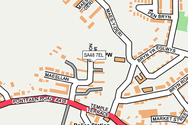 SA48 7EL map - OS OpenMap – Local (Ordnance Survey)