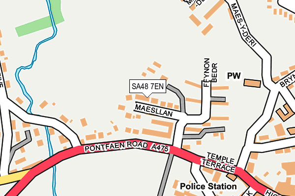 SA48 7EN map - OS OpenMap – Local (Ordnance Survey)