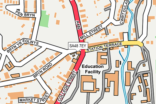 SA48 7EY map - OS OpenMap – Local (Ordnance Survey)