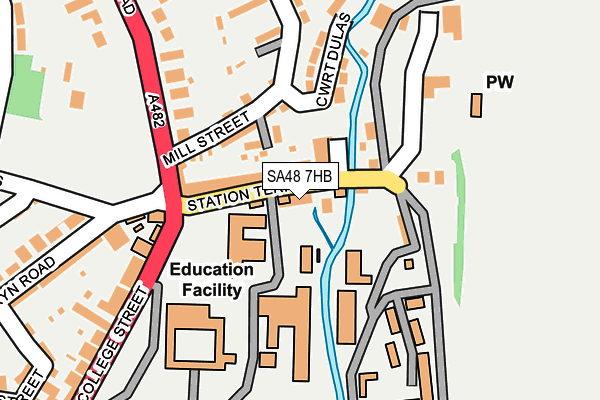 SA48 7HB map - OS OpenMap – Local (Ordnance Survey)