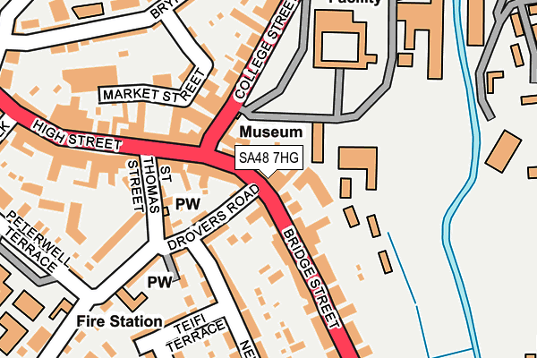 SA48 7HG map - OS OpenMap – Local (Ordnance Survey)