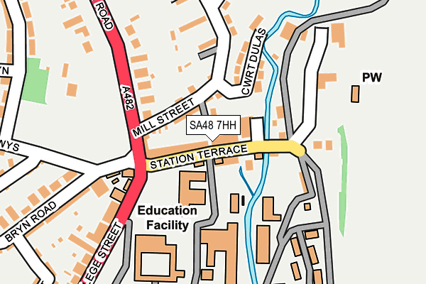 SA48 7HH map - OS OpenMap – Local (Ordnance Survey)