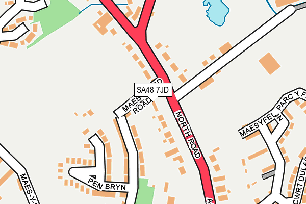 SA48 7JD map - OS OpenMap – Local (Ordnance Survey)