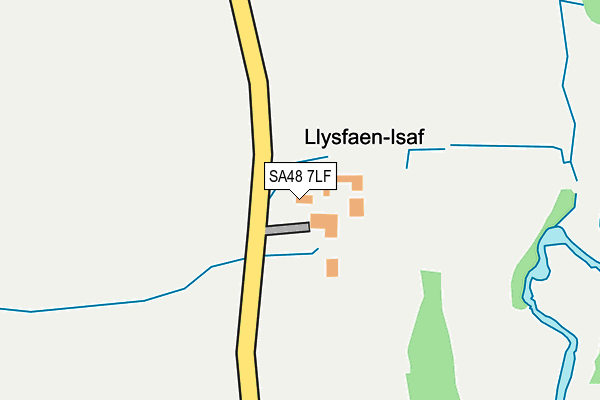 SA48 7LF map - OS OpenMap – Local (Ordnance Survey)