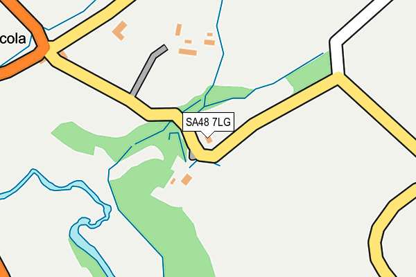SA48 7LG map - OS OpenMap – Local (Ordnance Survey)