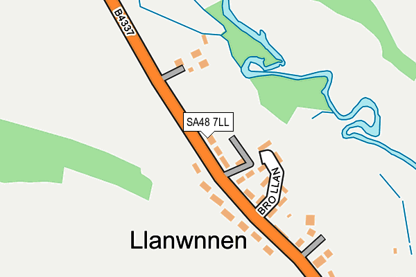 SA48 7LL map - OS OpenMap – Local (Ordnance Survey)