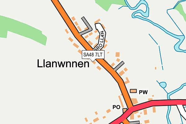 SA48 7LT map - OS OpenMap – Local (Ordnance Survey)