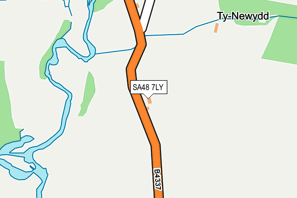 SA48 7LY map - OS OpenMap – Local (Ordnance Survey)