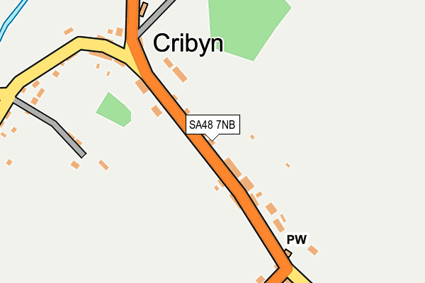 SA48 7NB map - OS OpenMap – Local (Ordnance Survey)