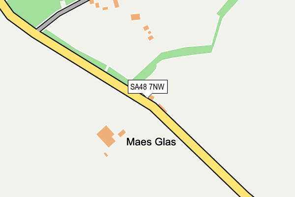 SA48 7NW map - OS OpenMap – Local (Ordnance Survey)