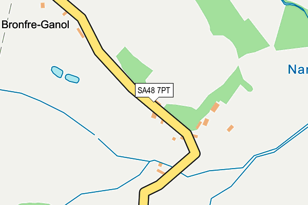 SA48 7PT map - OS OpenMap – Local (Ordnance Survey)