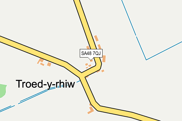 SA48 7QJ map - OS OpenMap – Local (Ordnance Survey)