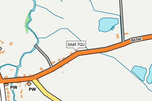 SA48 7QU map - OS OpenMap – Local (Ordnance Survey)