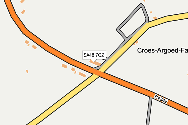 SA48 7QZ map - OS OpenMap – Local (Ordnance Survey)